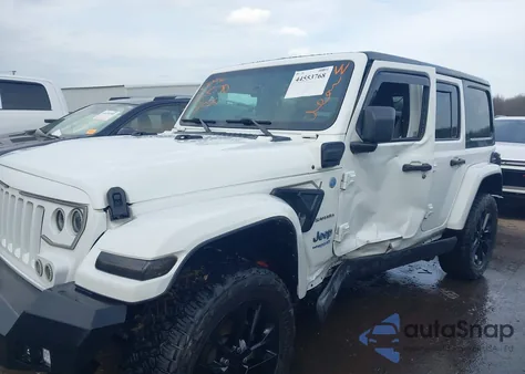 2022 Jeep Wrangler 4Xe Unlimited Sahara 4X4 from USA, damaged, VIN 1C4JJXP66NW152986